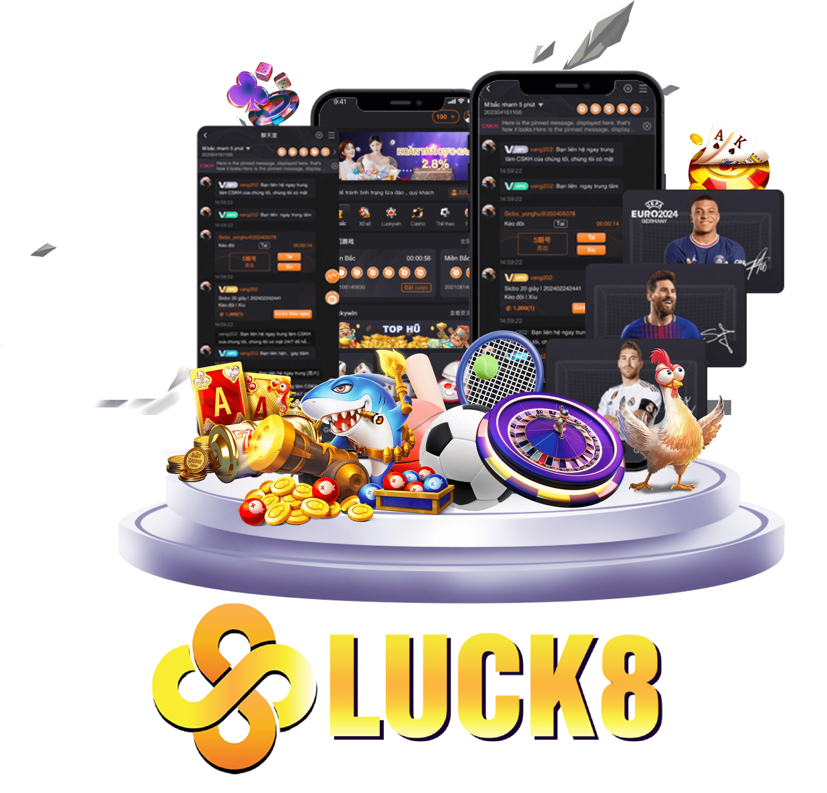 Ứng dụng Luck8 trên điện thoại